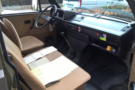 VW Bus driver cabin